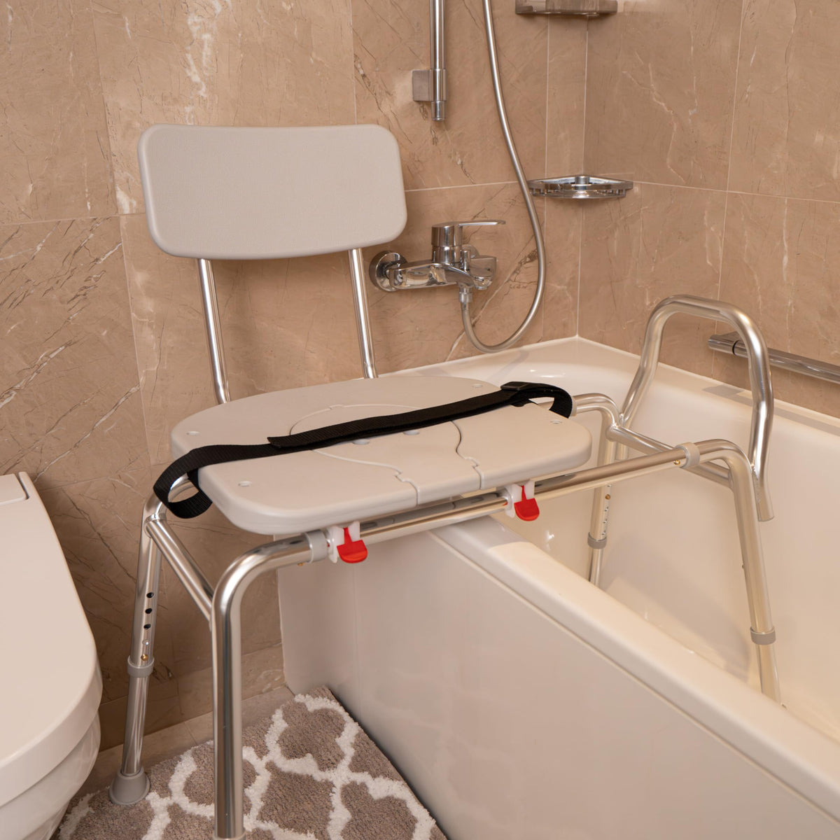 Height Adjustable Shower Chair & Tub Transfer Bench Z51949