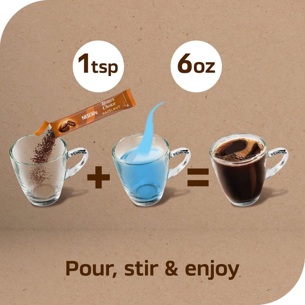 Hazelnut Flavored Coffee 8 Boxes 128 Packets D49208