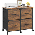 4 Drawer Mobile Lateral File Cabinet G361