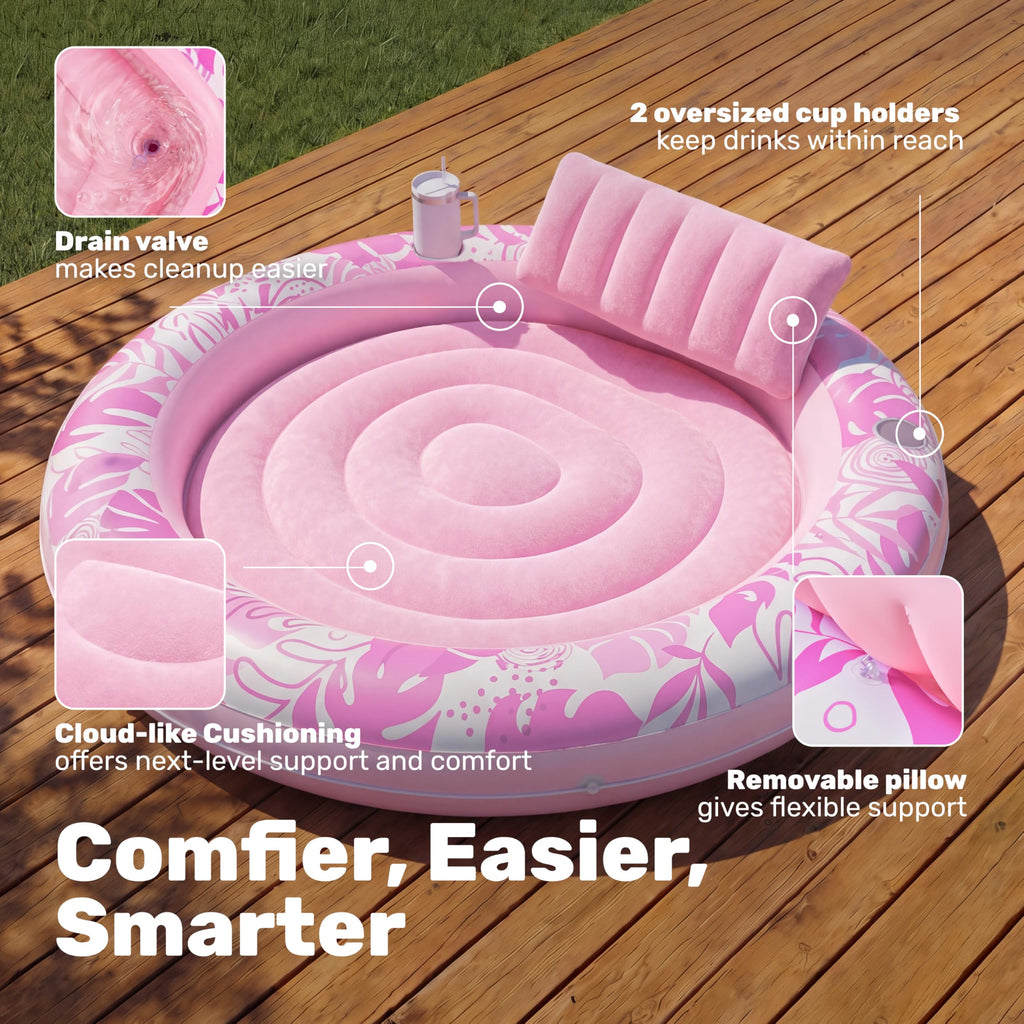 Inflatable Tanning Pool Lounger Float B8703