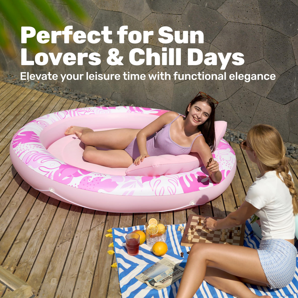 Inflatable Tanning Pool Lounger Float B8703