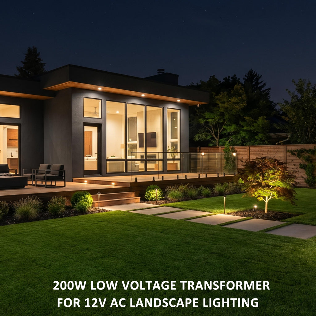 200W Low Voltage Landscape Transformer N861752