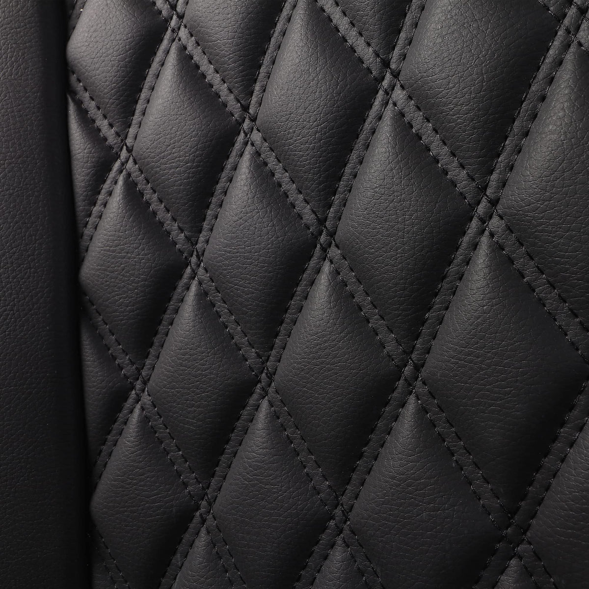Waterproof Synthetic Leather Car Seat Covers 5PCS Full Set Black Red B2673