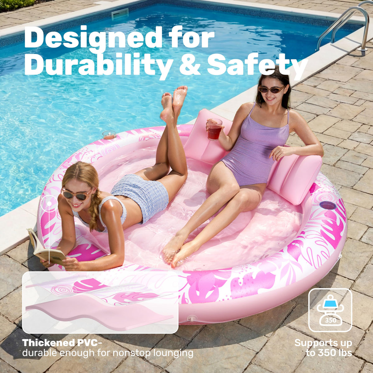 Inflatable Tanning Pool Lounger Float B8703